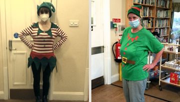 Elf Day at St James Park care home